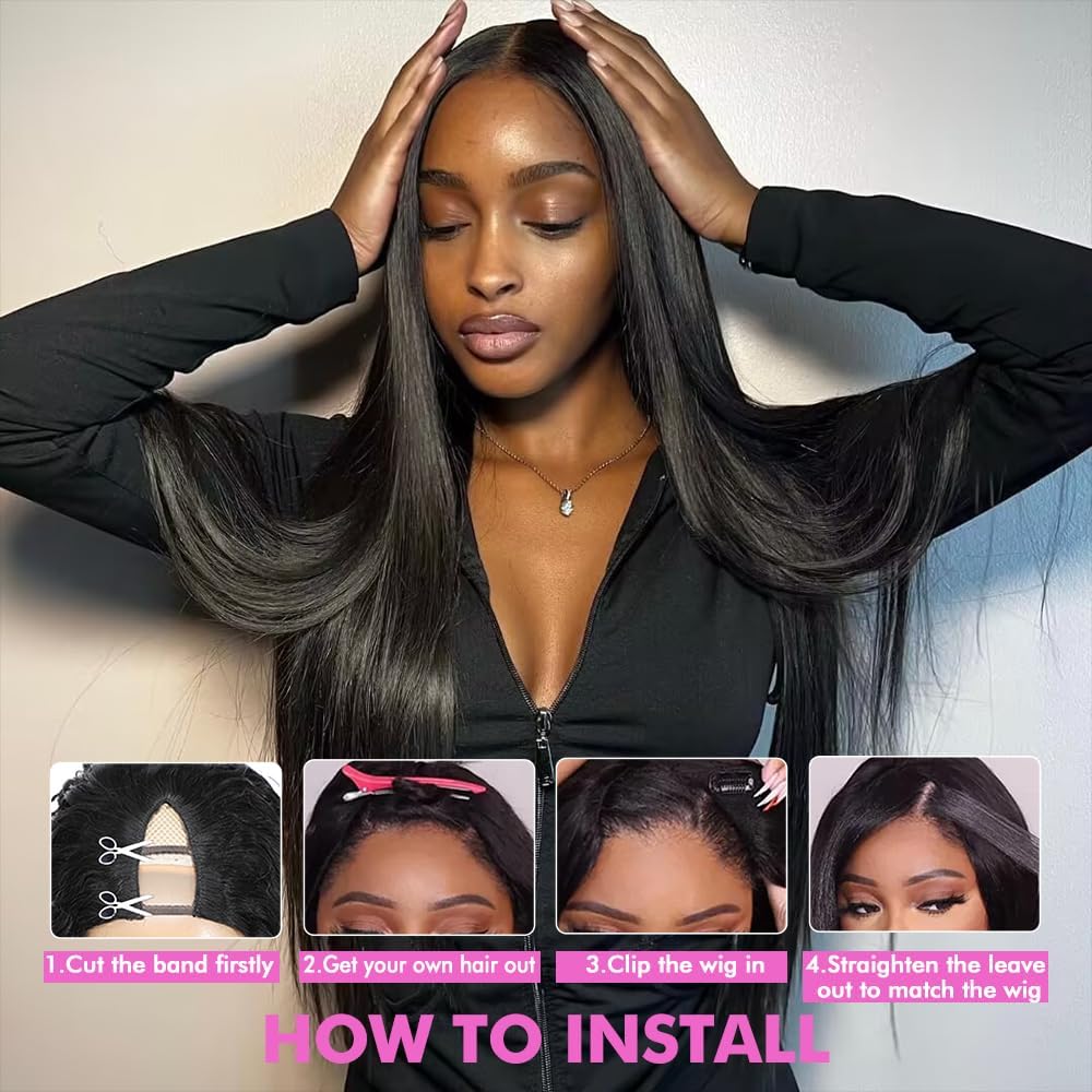 CHEETAHBEAUTY natural-black 20-inch V Part wig ready for day-to-night transitions