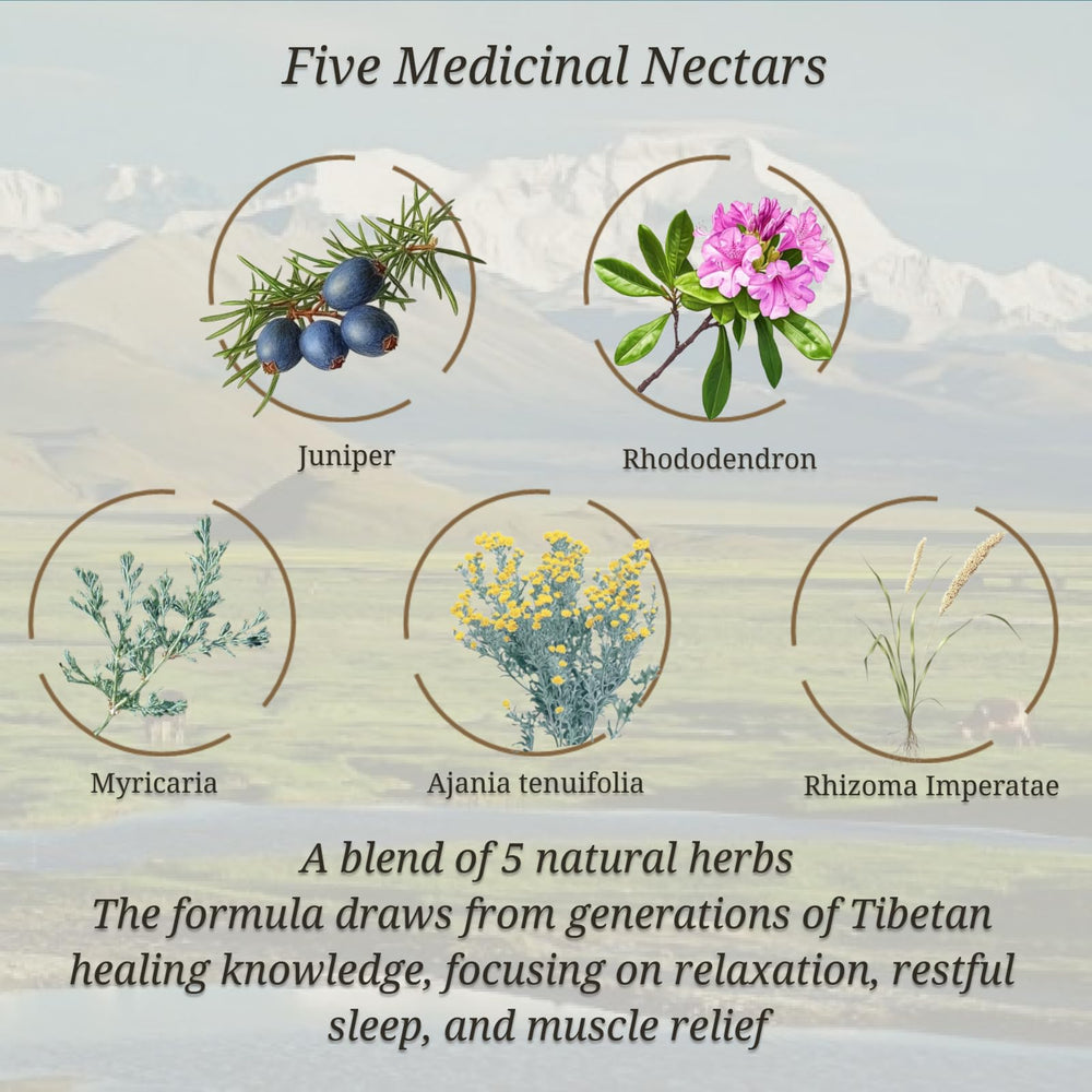 CheezhengHimalaya Five Medicinal Nectars emphasizes relaxation after bath