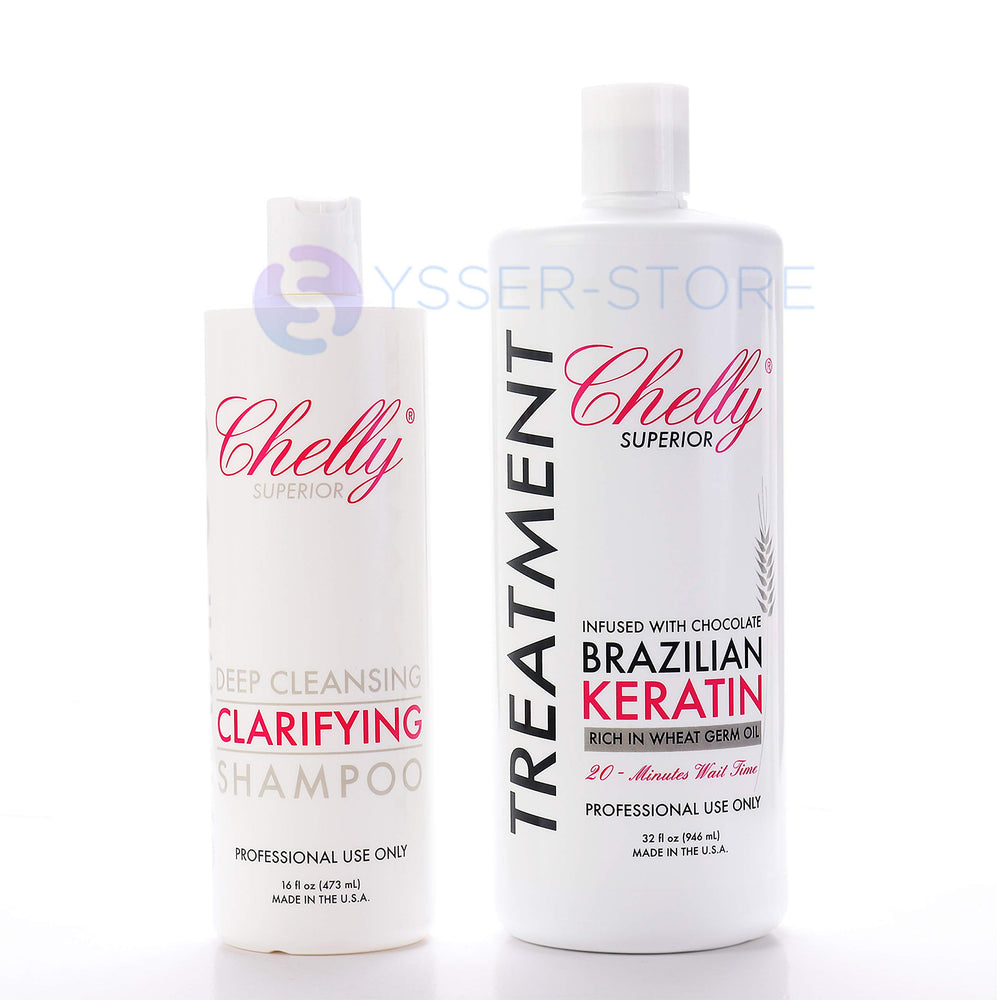 CHELLY Clarifying Shampoo bottle for deep cleansing and residue removal.