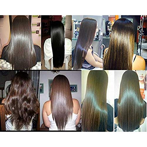 Chelly finished straight hair demonstrates frizz-free, shiny look