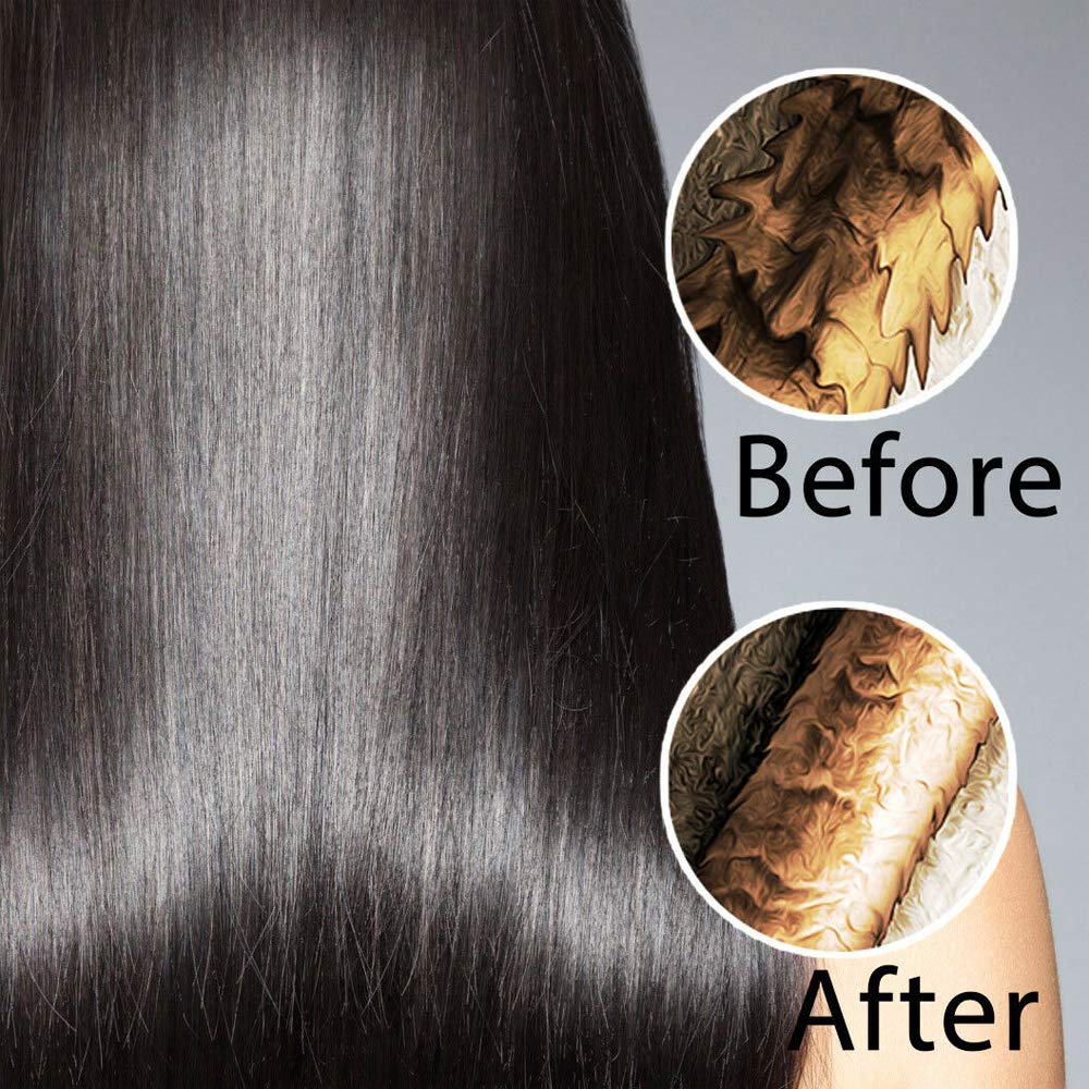 Chelly keratin application hair clip demonstrates easy, even distribution