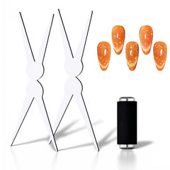Chemailon cat-eye magnet nails set for quick French effects at home