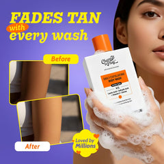 Chemist At Play Exfoliating Body Wash foam demonstrates gentle exfoliation for smoother skin