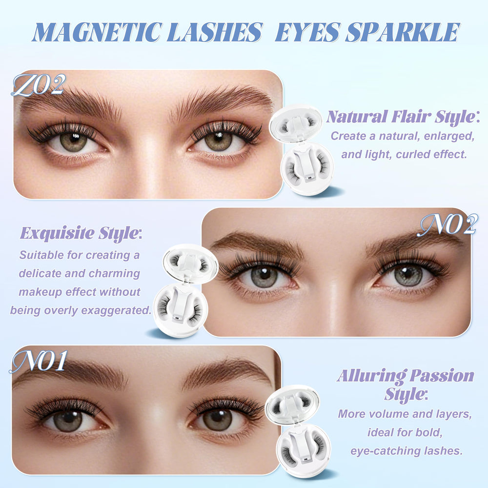 CHENSPLEND non-adhesive lashes reduce skin irritation.