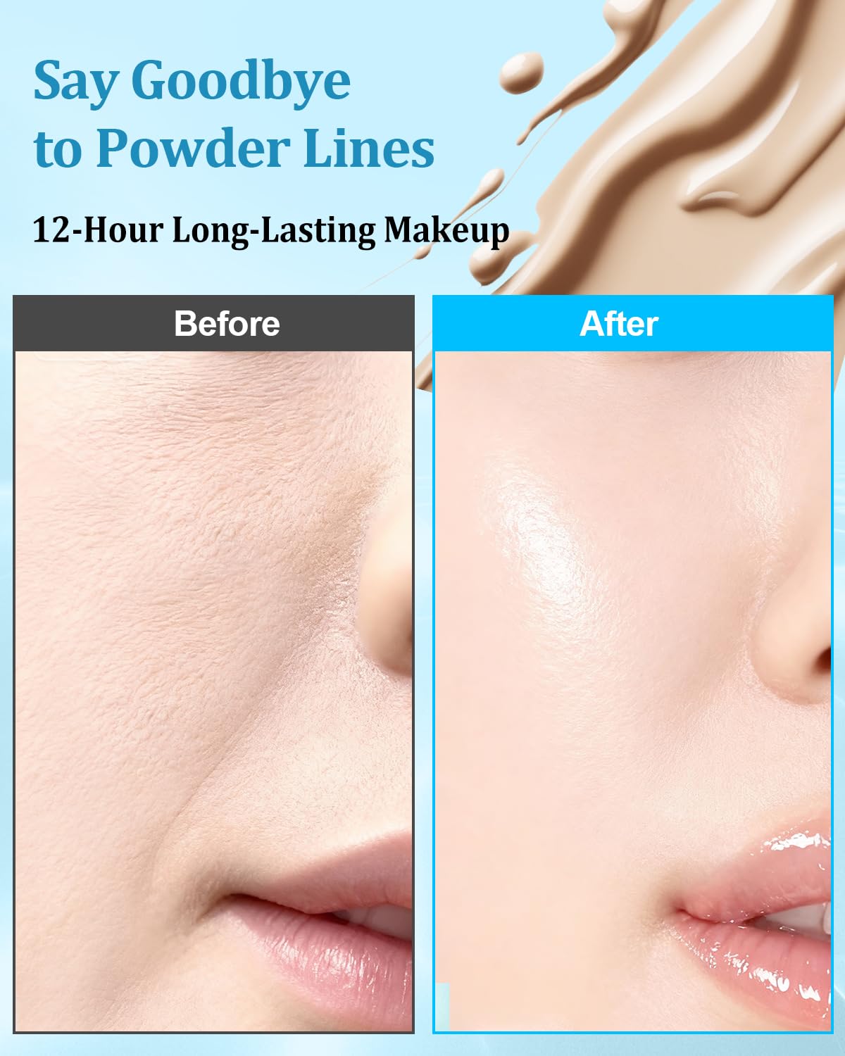 Feather-light, fast-absorbing serum texture ideal under makeup