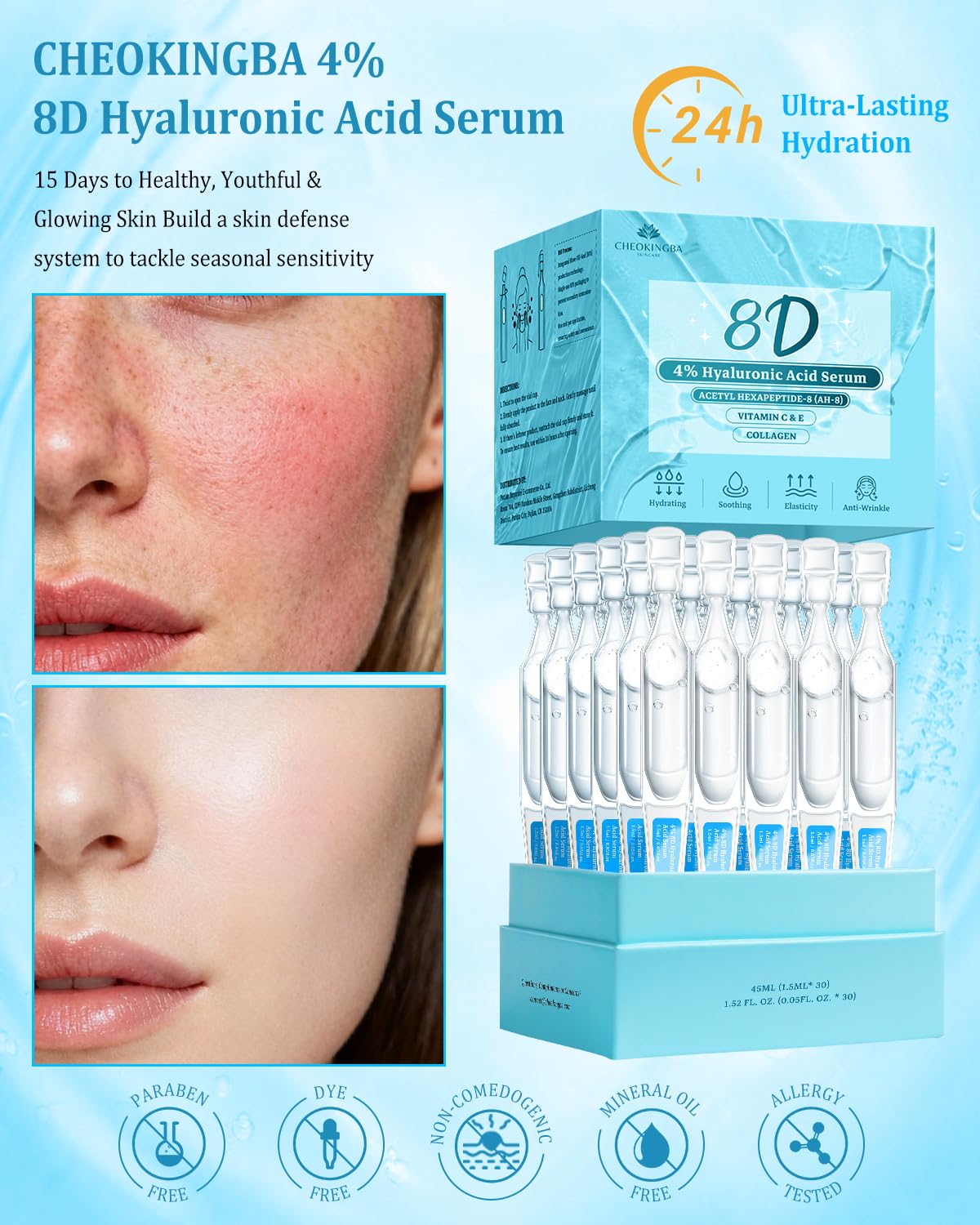 Niacinamide image showing pore refinement and even tone