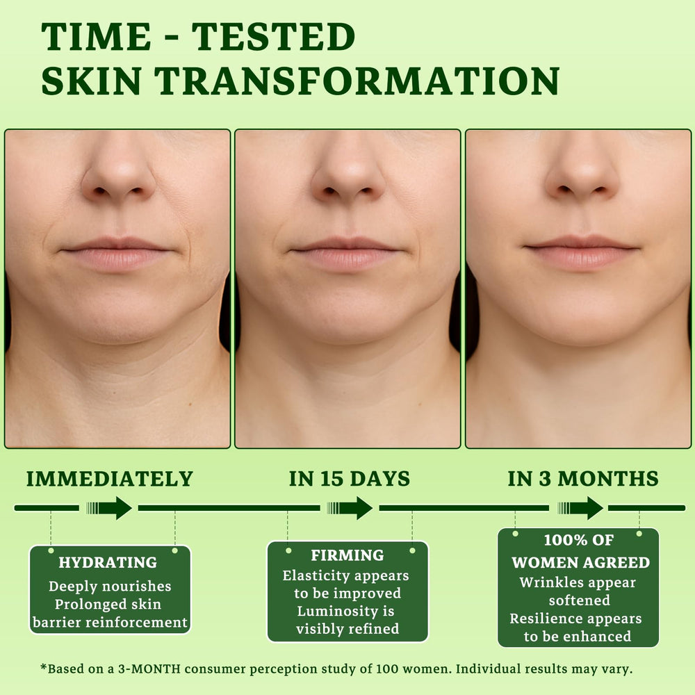 CHEOKINGBA Tighten Neck Cream application on neck shows gentle, upward massage for lifting feel.