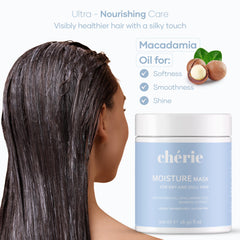cherie Deep Conditioning Hair Mask bamboo extract close-up reinforces hair resilience.