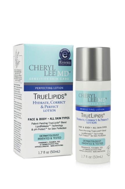 Cheryl Lee MD CLMD Hydrate bottle-top demonstrates simple daily care for sensitive skin.
