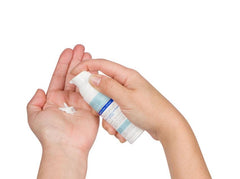 Cheryl Lee MD CLMD Hydrate texture-swatch reveals lightweight cream for lasting moisture.