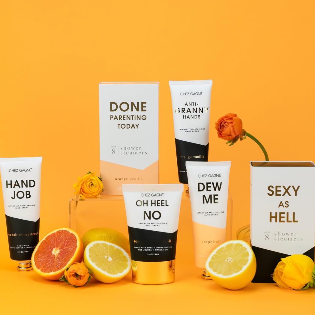 Chez Gagné travel-size hand cream fits in bags.