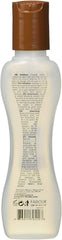 Close-up of CHI Biosilk Silk Therapy bottle highlighting lightweight moisture.