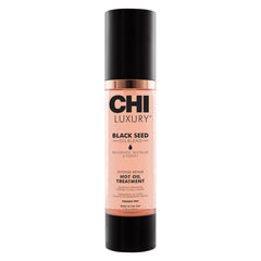 CHI Luxury Black Seed Oil bottle showing intense repair for dry, damaged hair