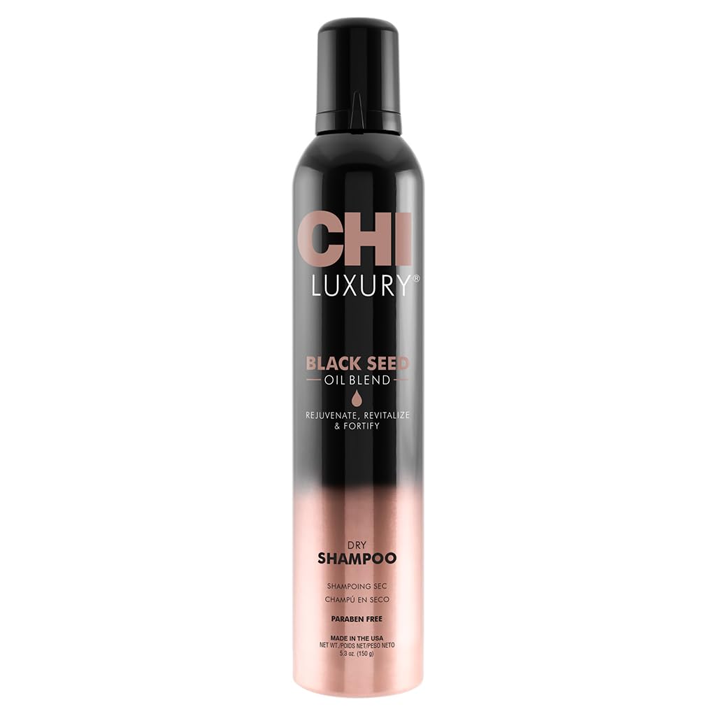 CHI shampooing sec Luxe huile graines noires - bouteille rafraîchit les racines et absorbe le sébum