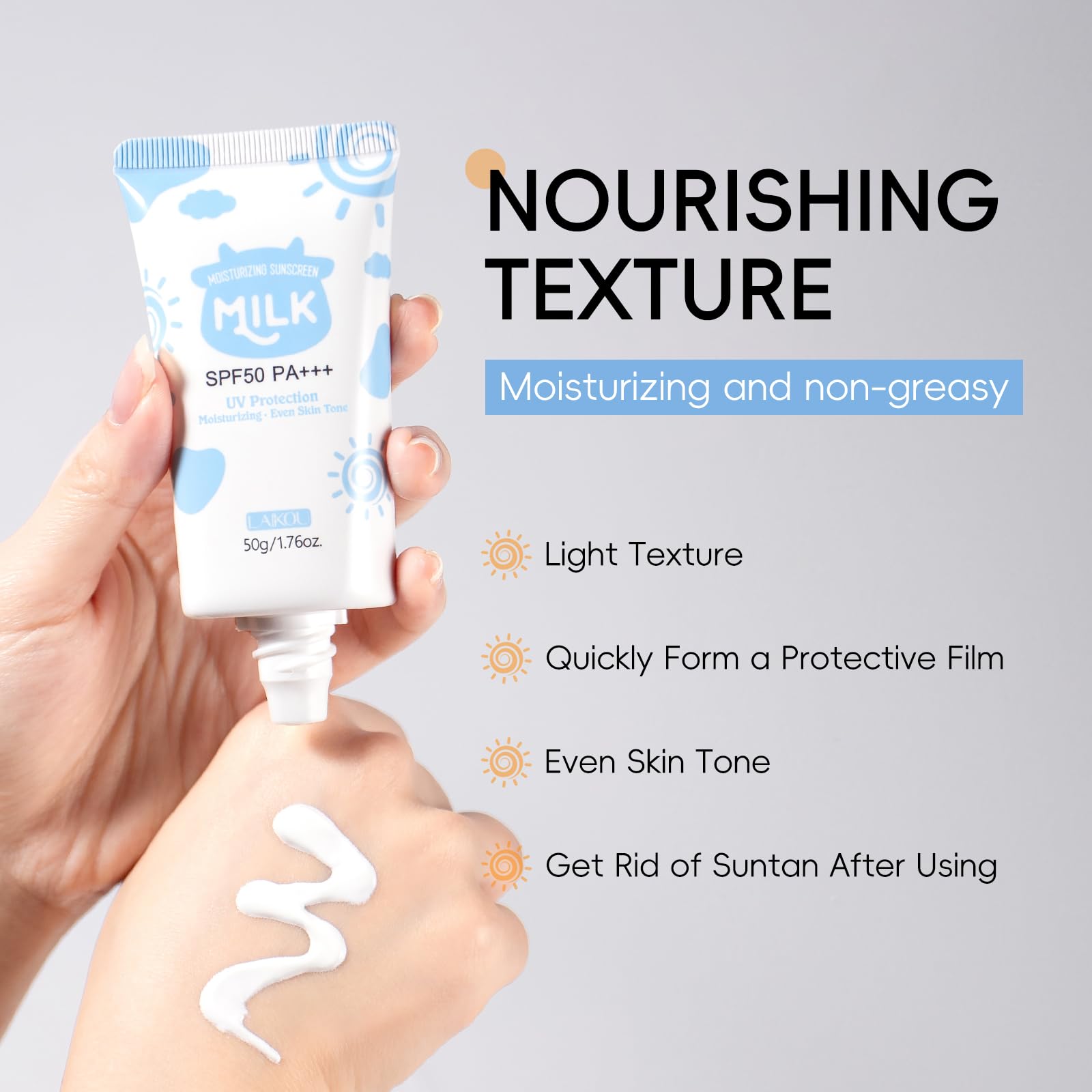 ChicNana Milk Eye Cream 20g brightens and hydrates the delicate eye area.