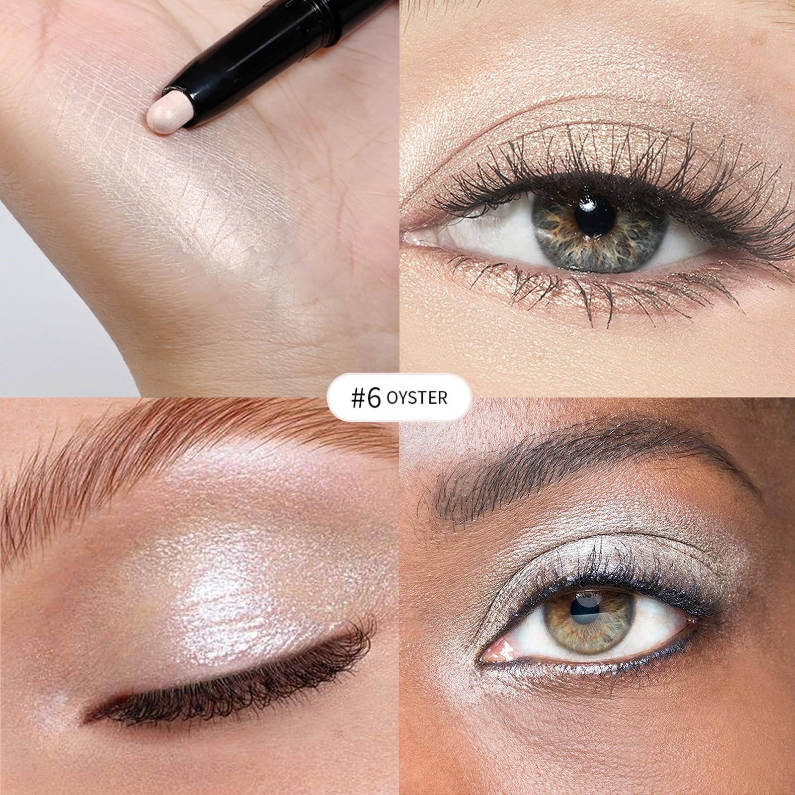 Chifure Oyster Eyeshadow Stick waterproof formula for crease-free all-day color.