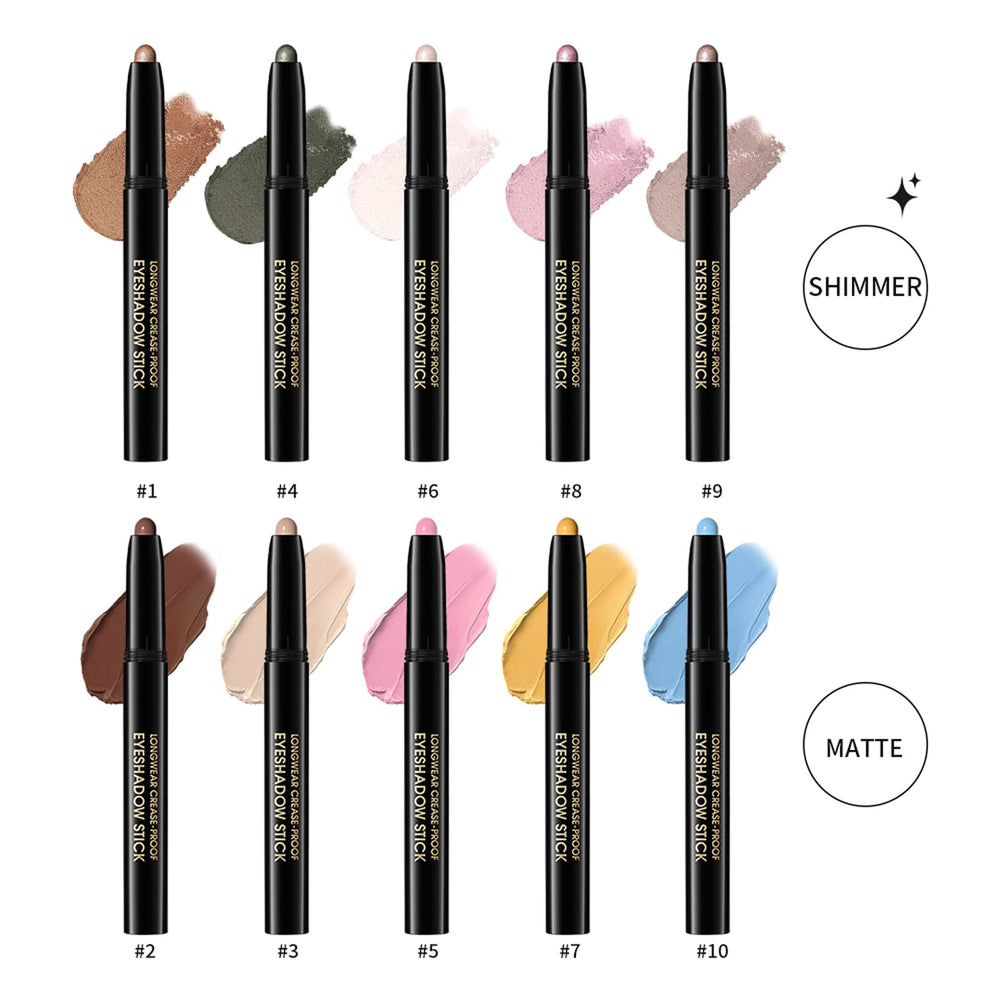 Chifure Eyeshadow Stick Soft Creamy Texture glides on lids