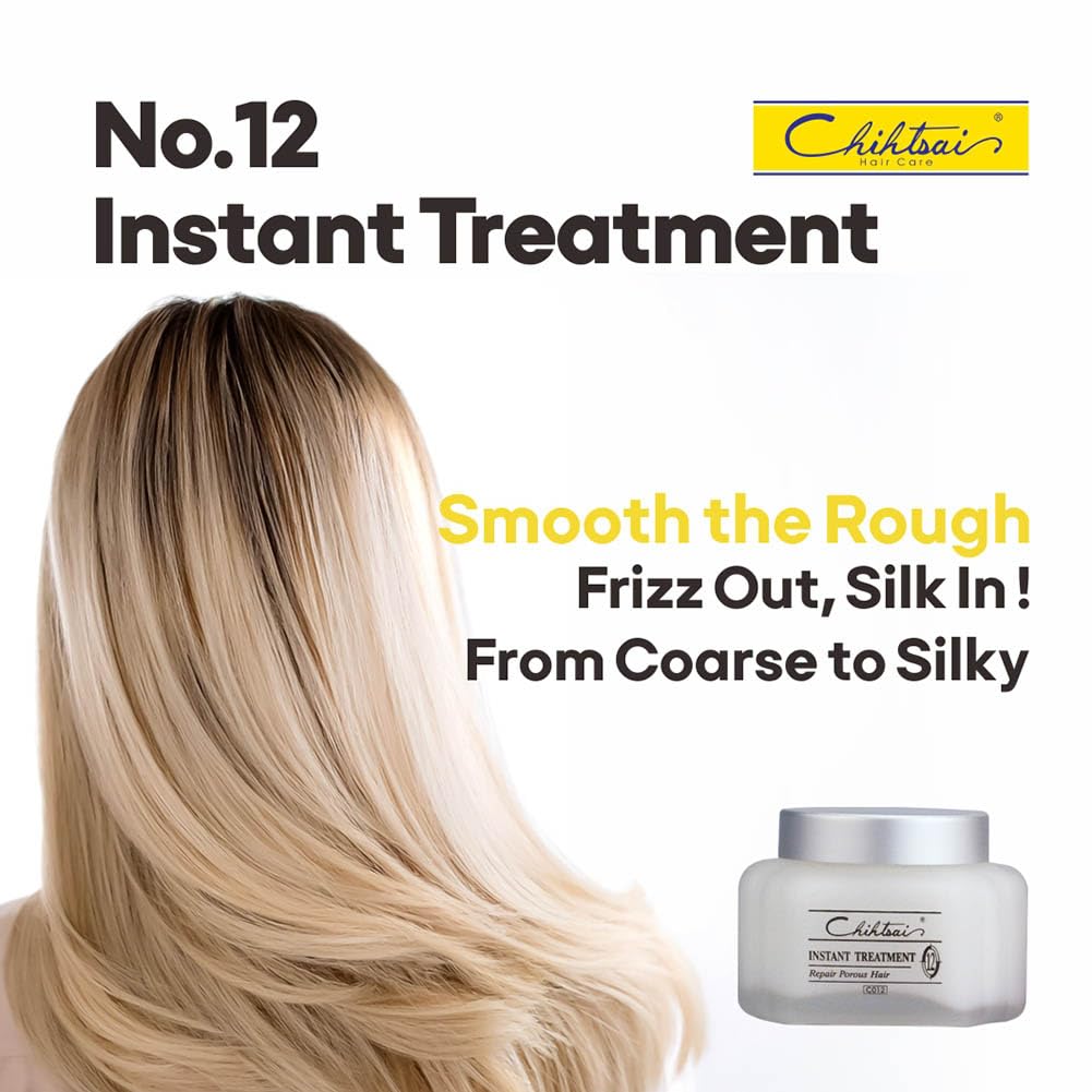 Chihtsai Instant Treatment 1.7 oz leave-in application bottle on a vanity