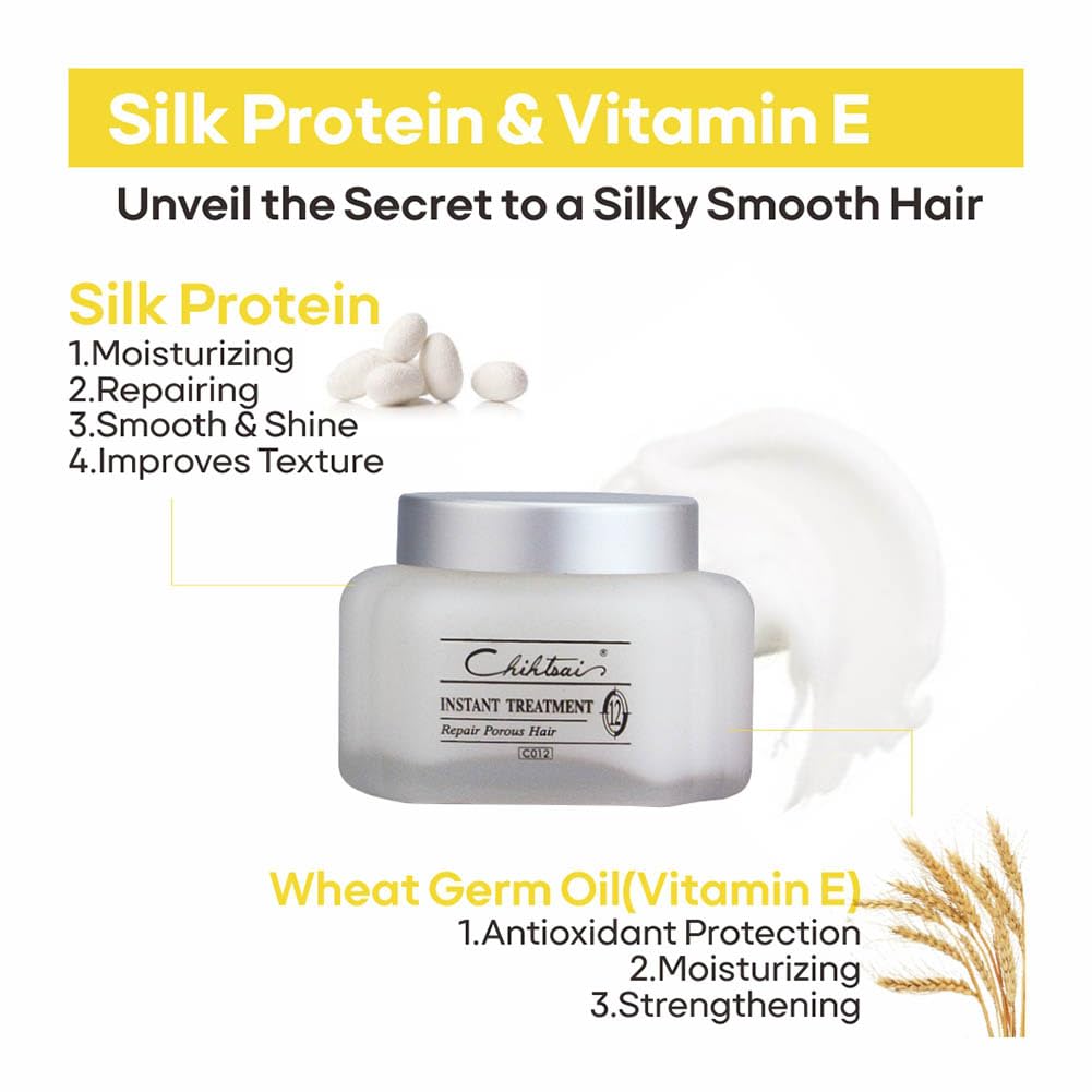 Chihtsai Instant Treatment helps achieve silky hair texture