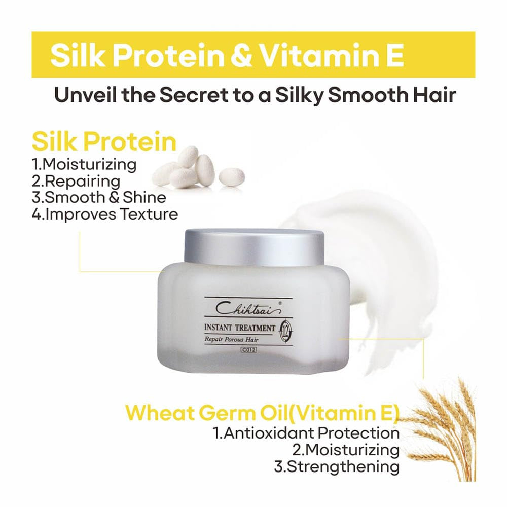 Chihtsai Instant Treatment helps achieve silky hair texture