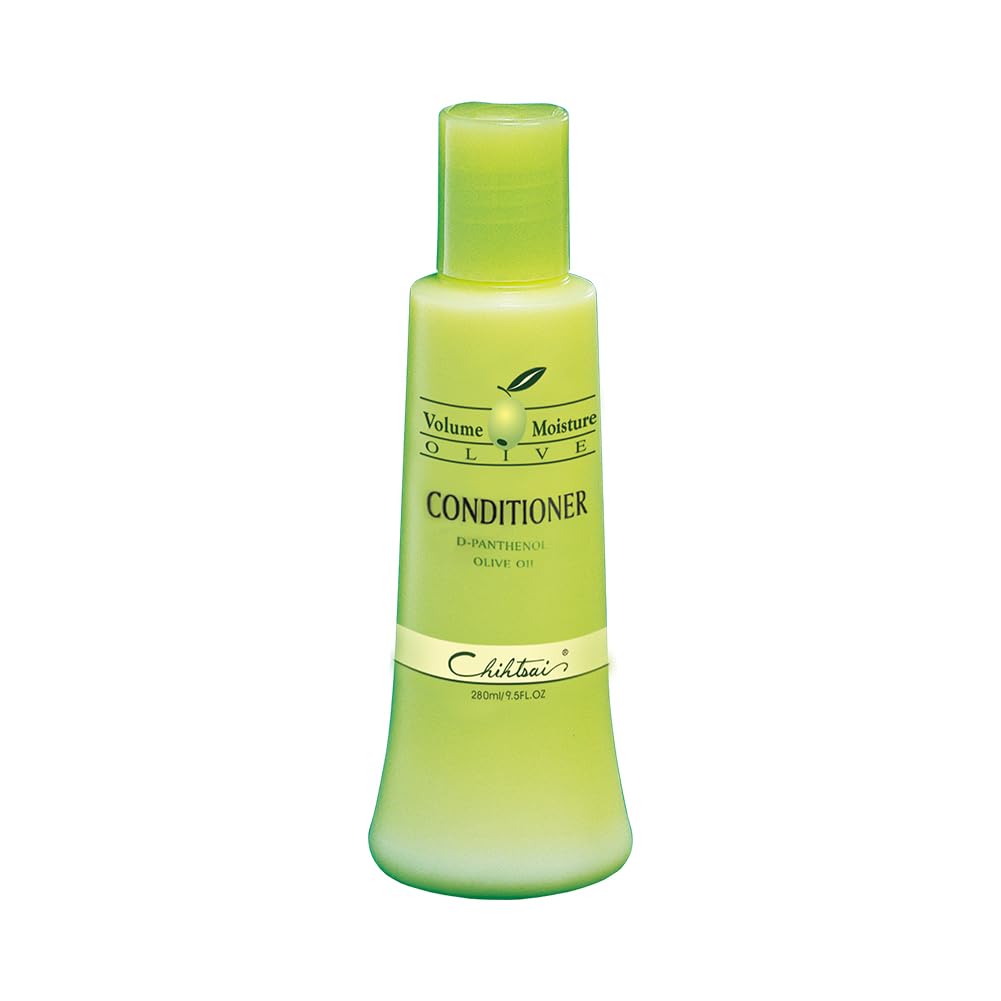 Chihtsai Olive Conditioner bottle promoting moisture retention for hair