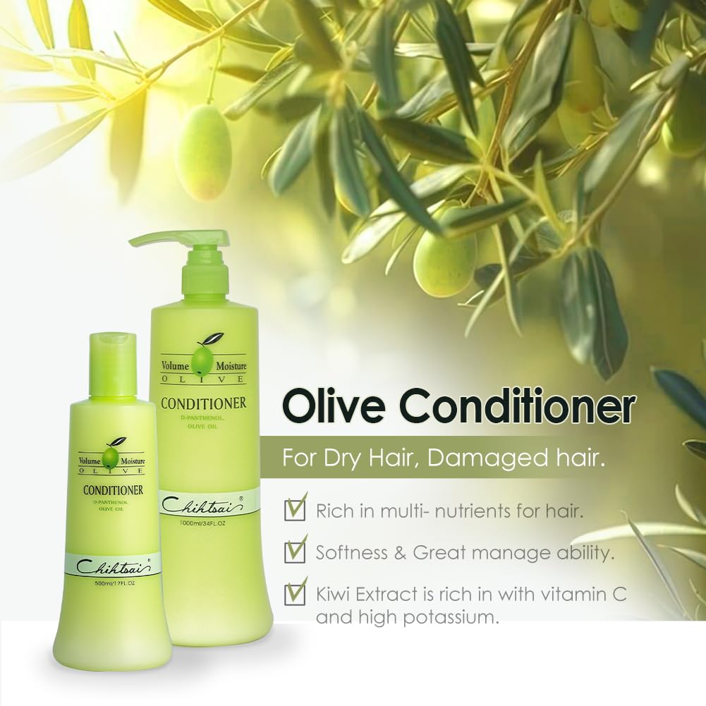 Chihtsai Olive Conditioner kiwi extract detail highlights scalp vitality