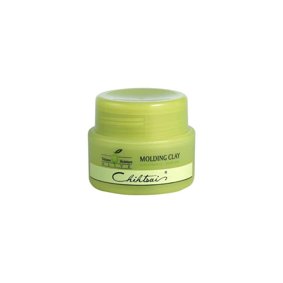 Chihtsai Olive Molding Clay bottle pour for a non-greasy, weightless hold.
