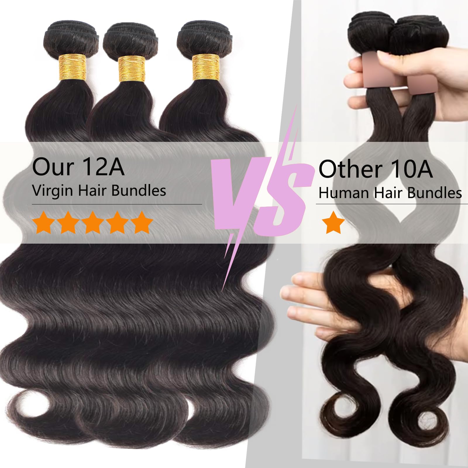 Chikamlty natural black bundle emphasizes authentic color that blends with many tones.