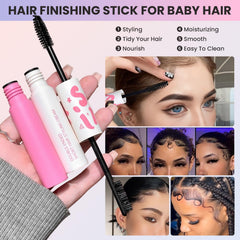 Chikyo Bristle Hair Brush smooths hair and cleans the hairline