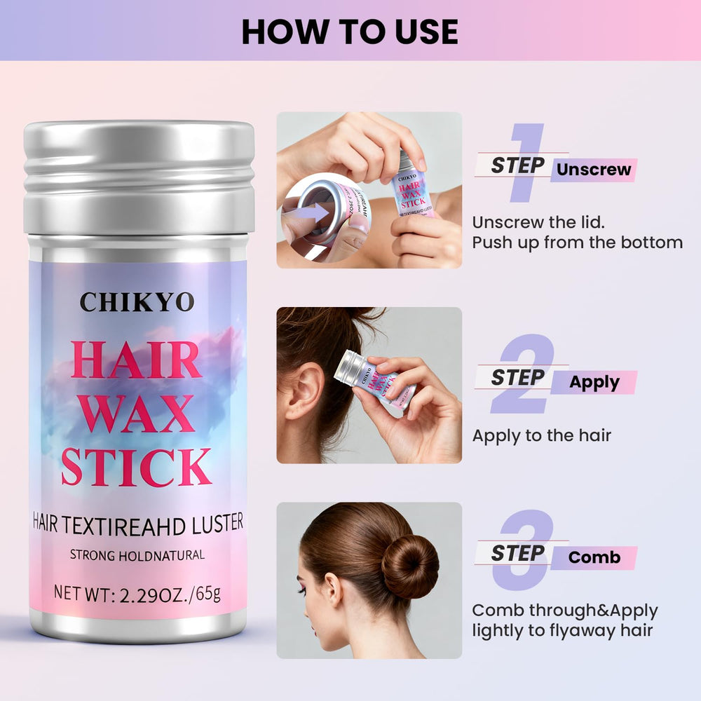 Chikyo Edge Brush helps tidy edges for a neat slick-back style