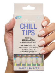 Chillhouse Muddy Waters square short tips ready for a fast, durable manicure