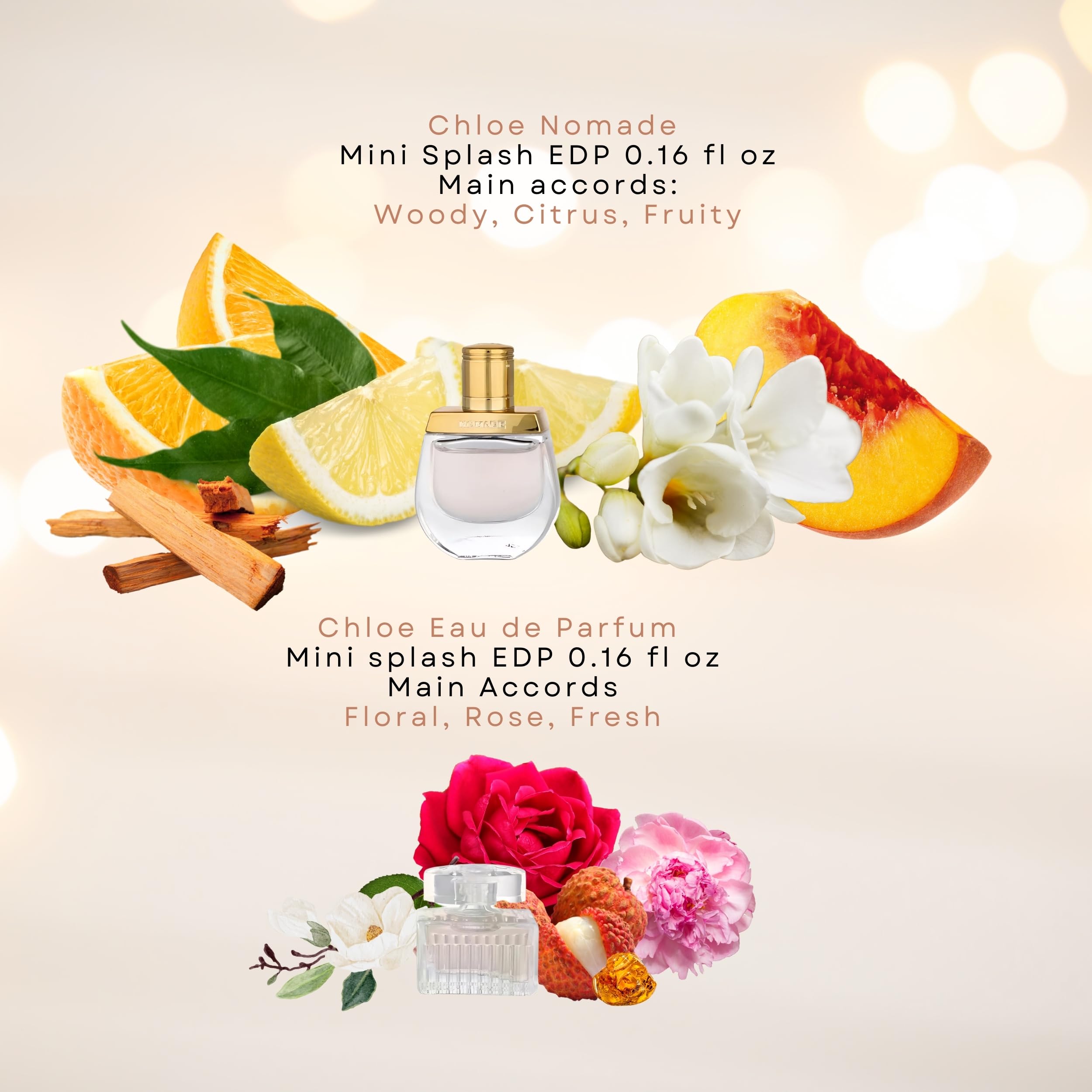 Chloé Eau de Parfum mini bottle, classic powdery floral essence