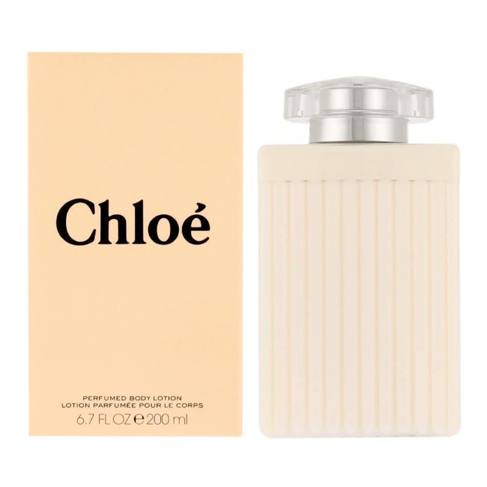 Chloe perfumed body lotion packaging showcases fragrance notes and feminine scent