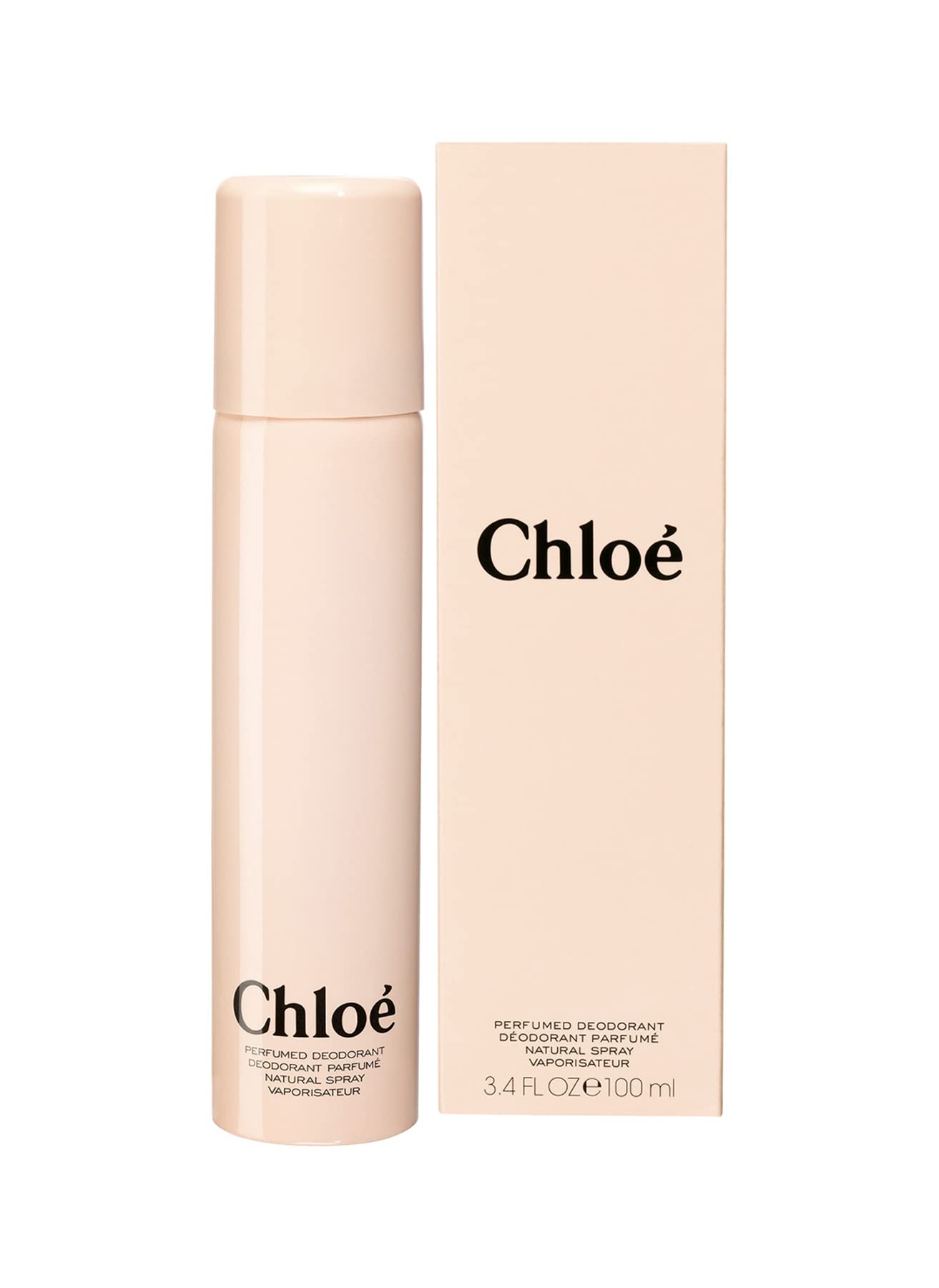 Chloe Signature deodorant spray packaging, elegant design enhances your morning routine.