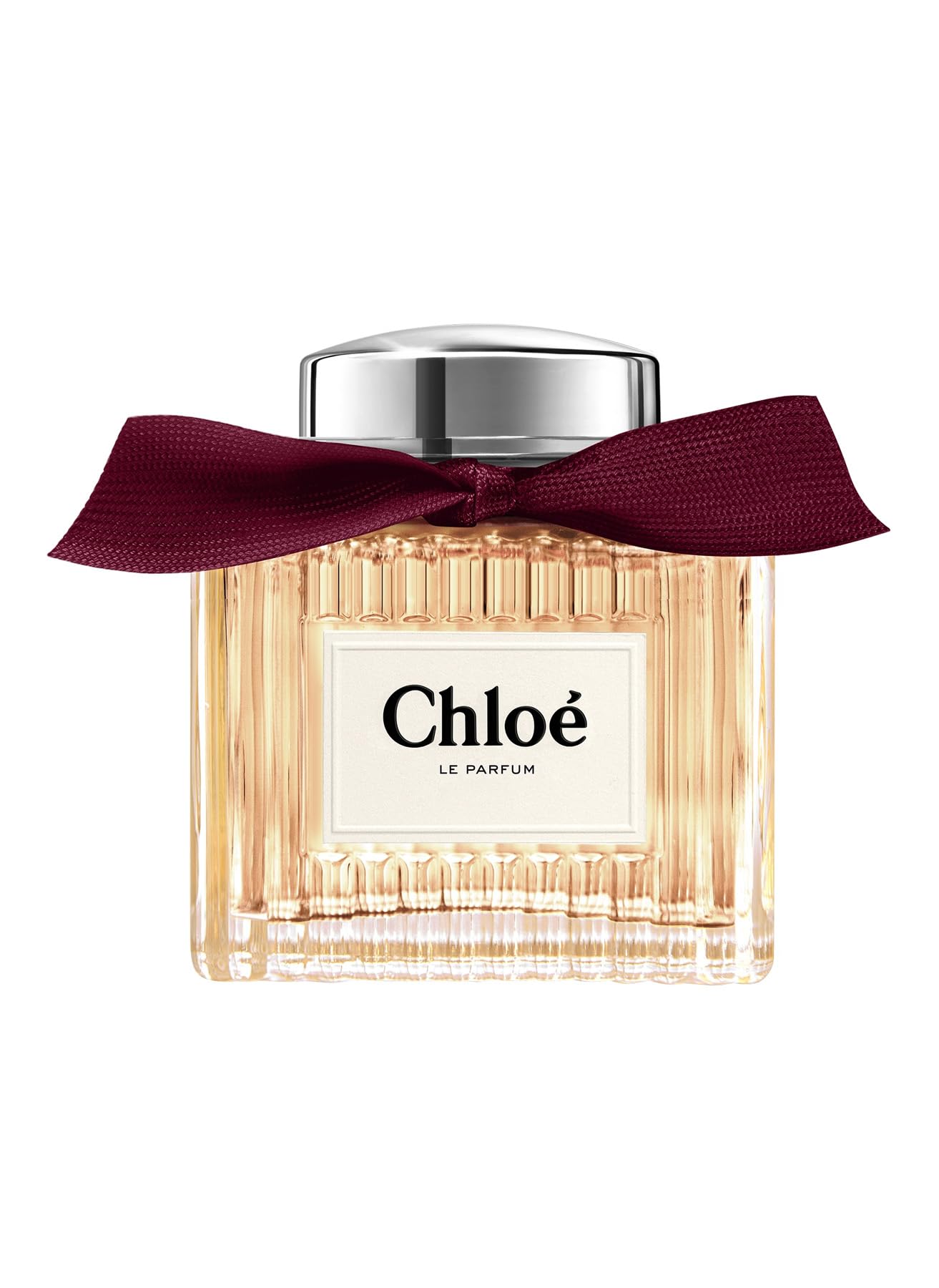 Chloe Signature Le Parfum bottle, front view, elegant glass and floral branding
