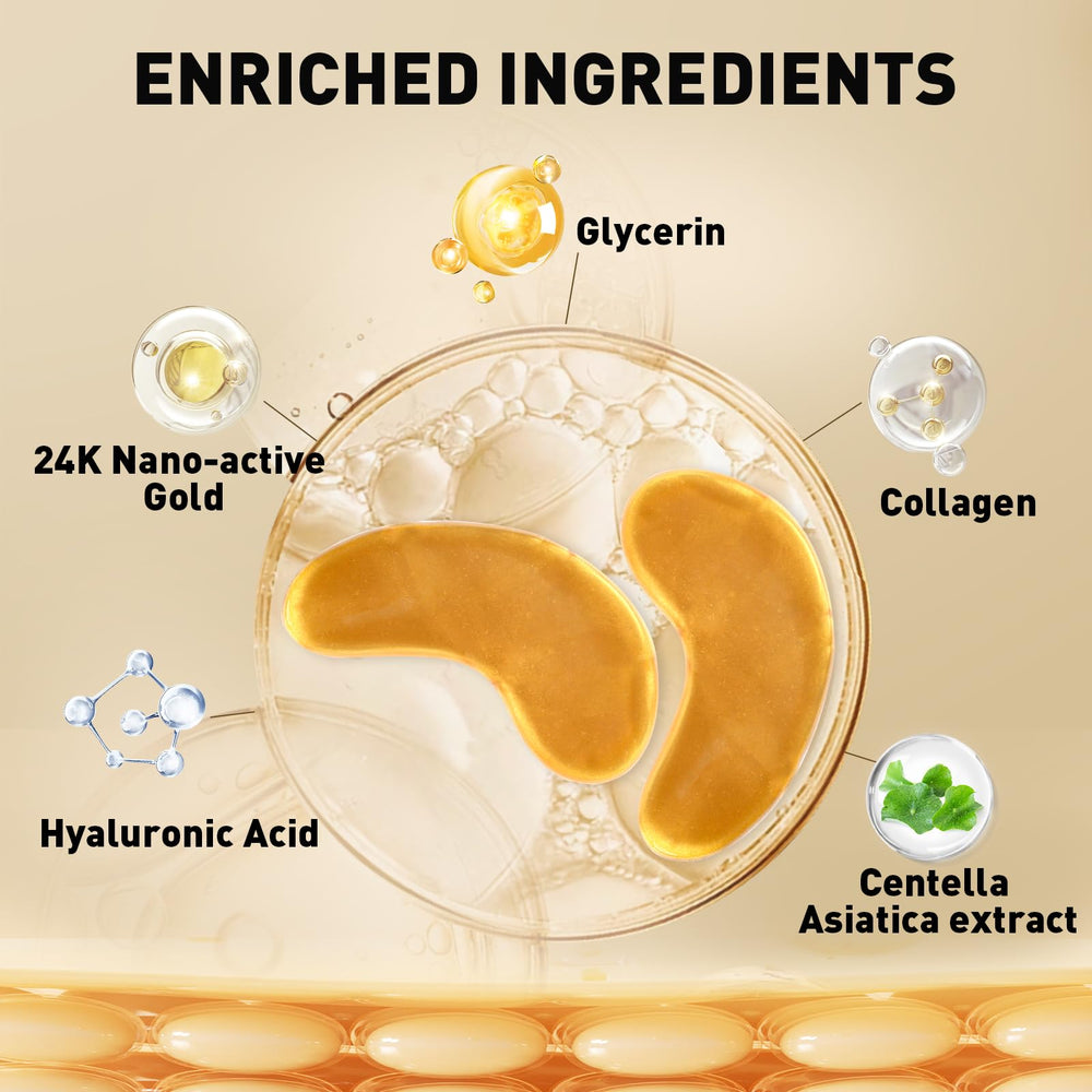 CHMI 24K gold eye mask with collagen provides deep nourishment