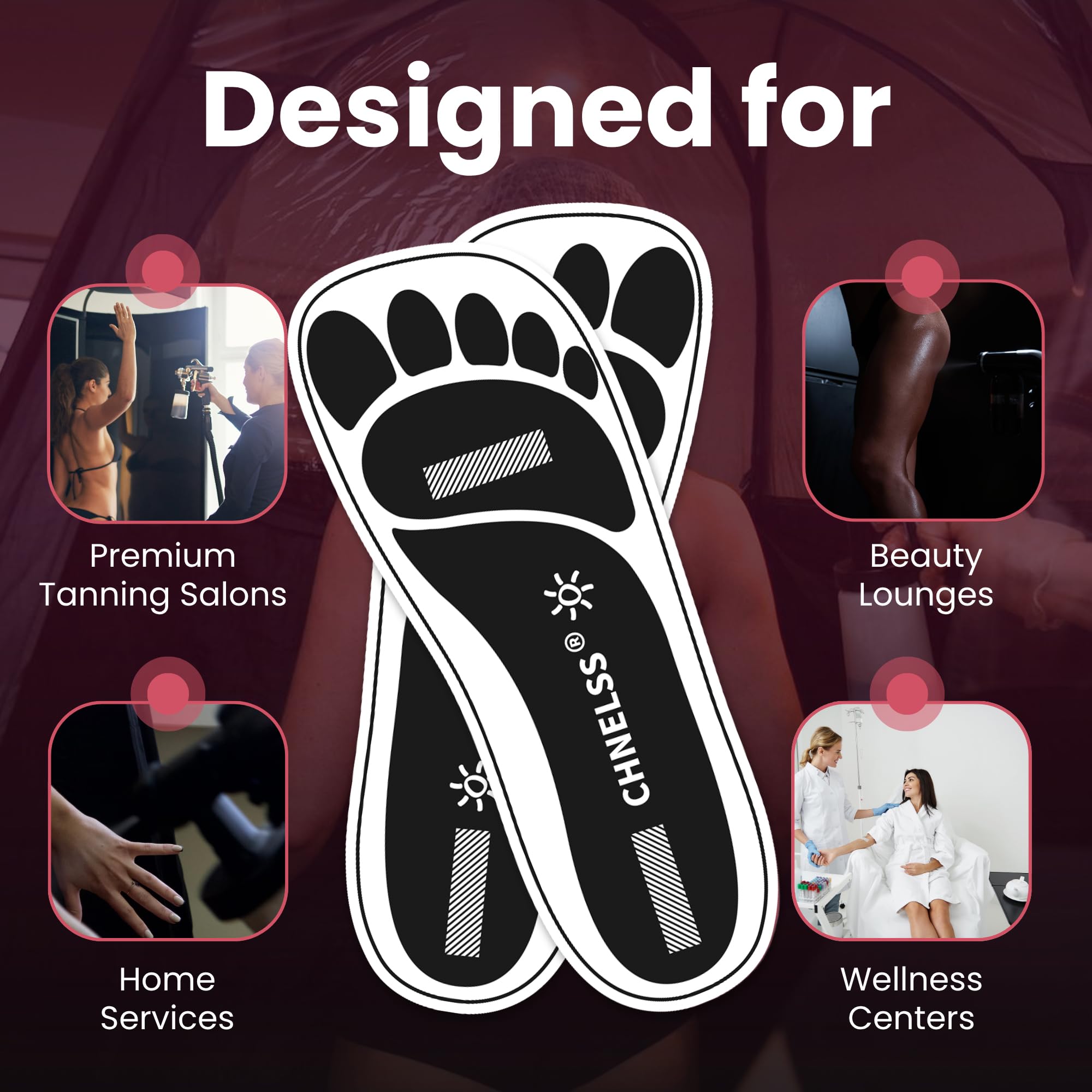 CHNELSS hygienic feet pads pack supports clean salon workflows