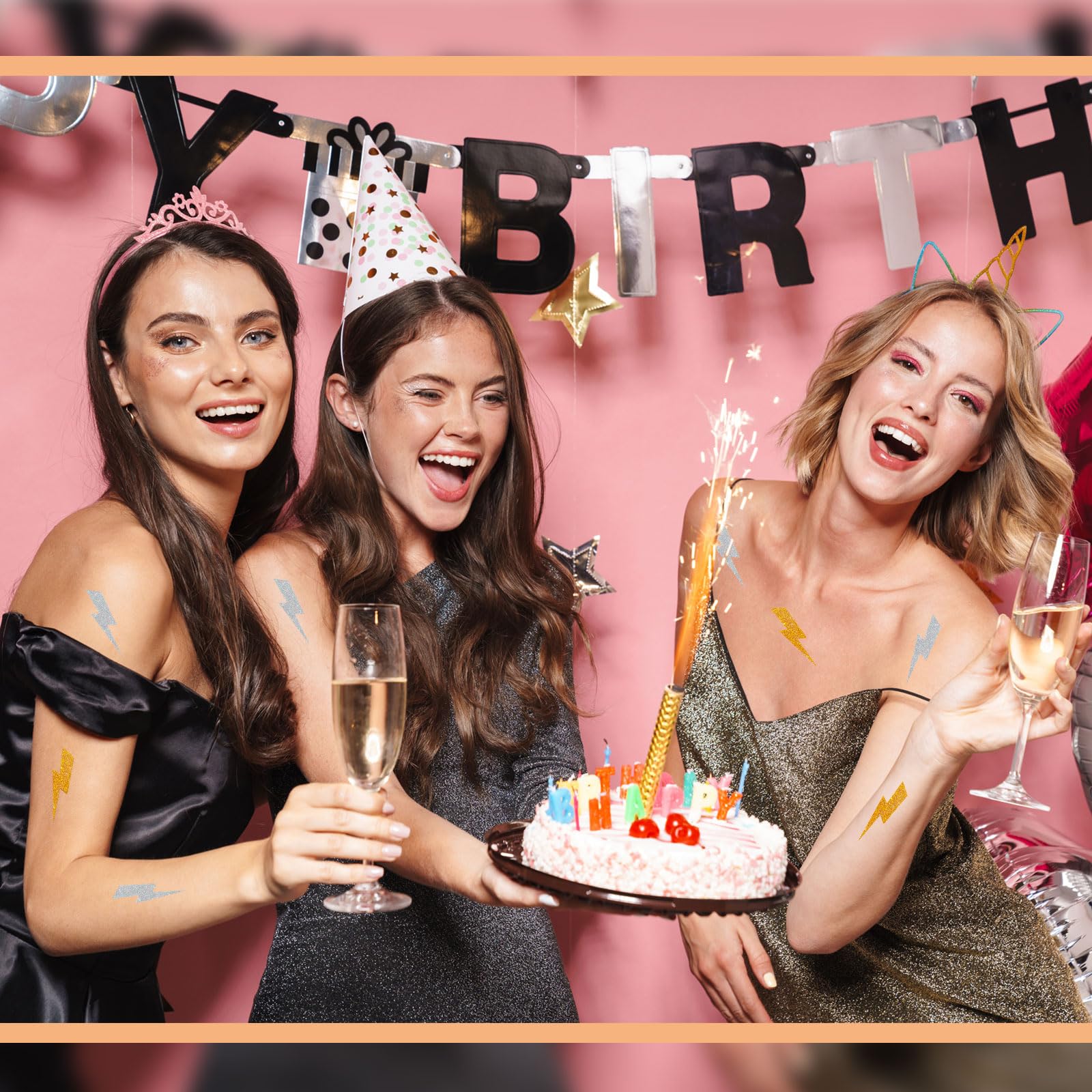 Cholemy 50-piece glitter set offers quick party customization for friends and gatherings.
