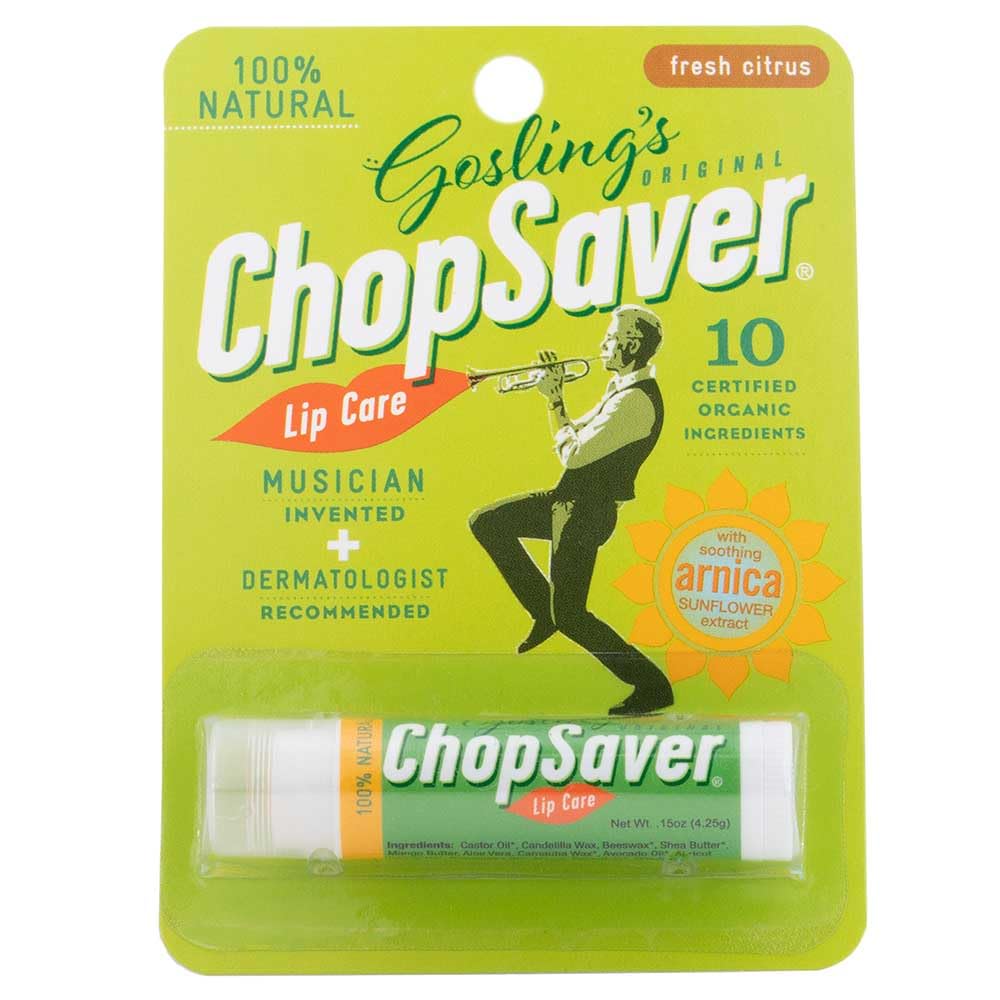 ChopSaver lip balm natural formula for daily moisture and lip protection.
