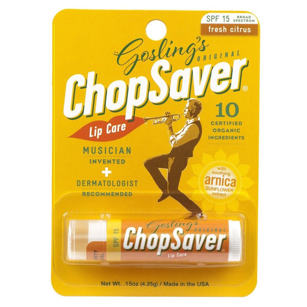 ChopSaver lip balm in a compact jar provides all-natural lip therapy for daily use.