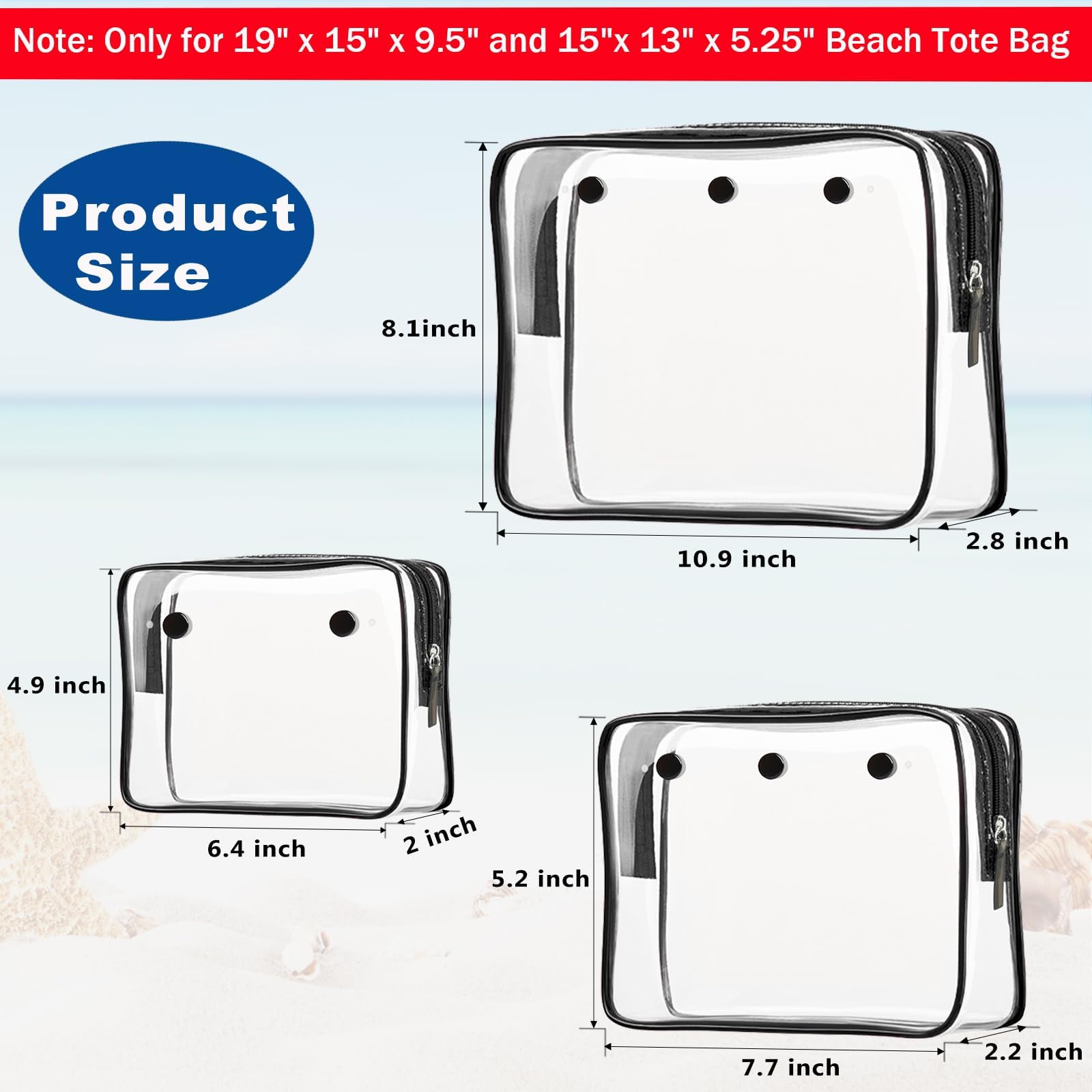 Choshion Clear Insert Bag Medium for quick access to daily essentials