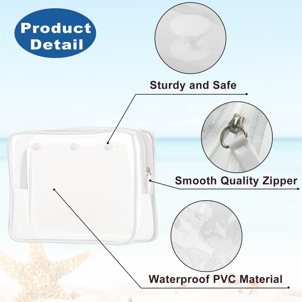 Choshion small clear insert bag for cosmetics on the go.