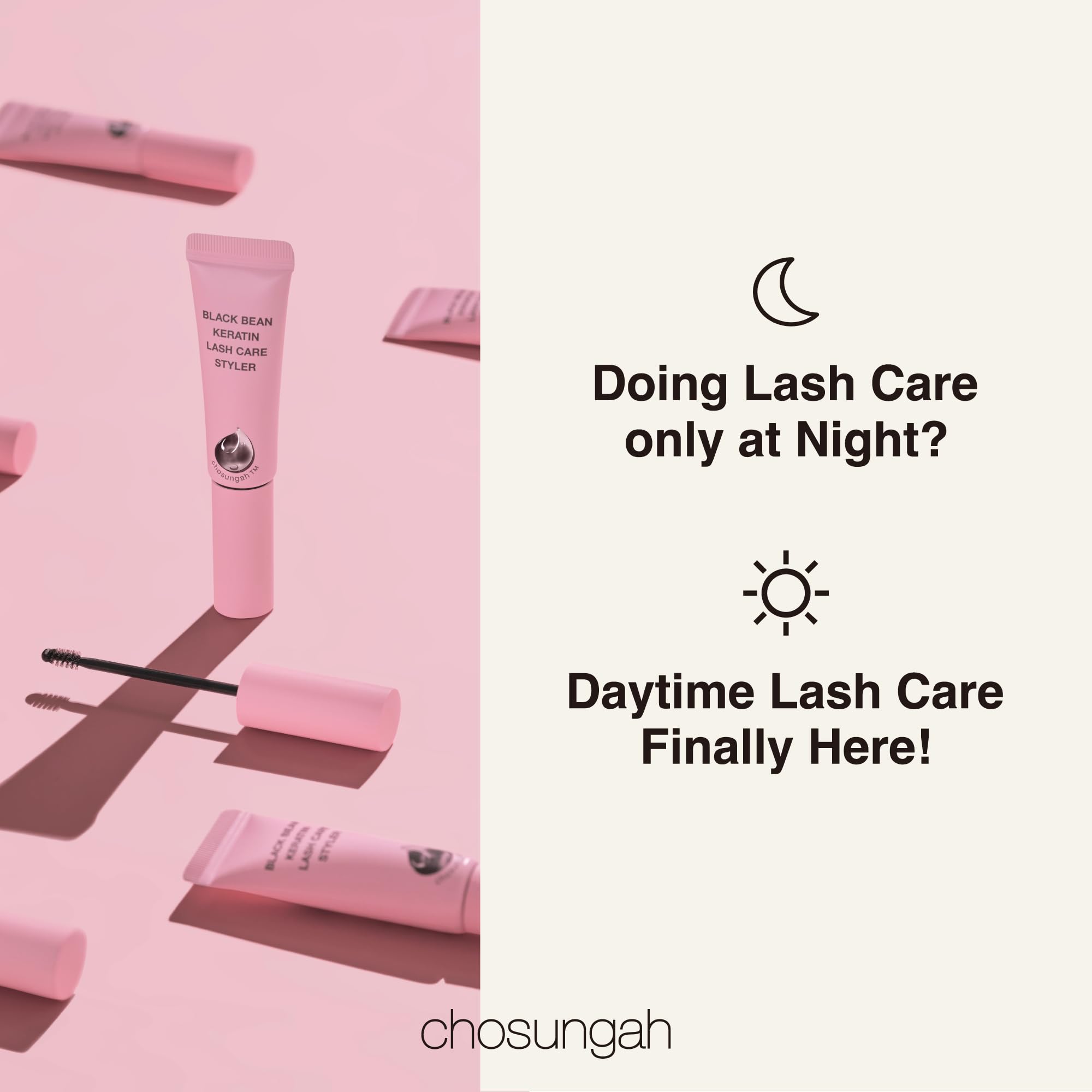 CHOSUNGAH BEAUTY lash serum jelly texture ready for smooth, clump-free wear.