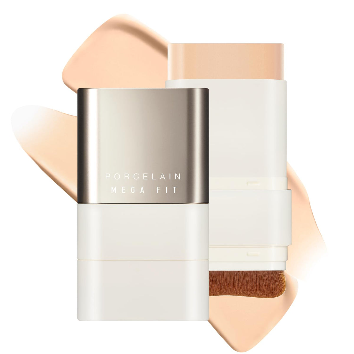 CHOSUNGAH BEAUTY Mega Fit Stick built-in brush delivers precise, streak-free application.