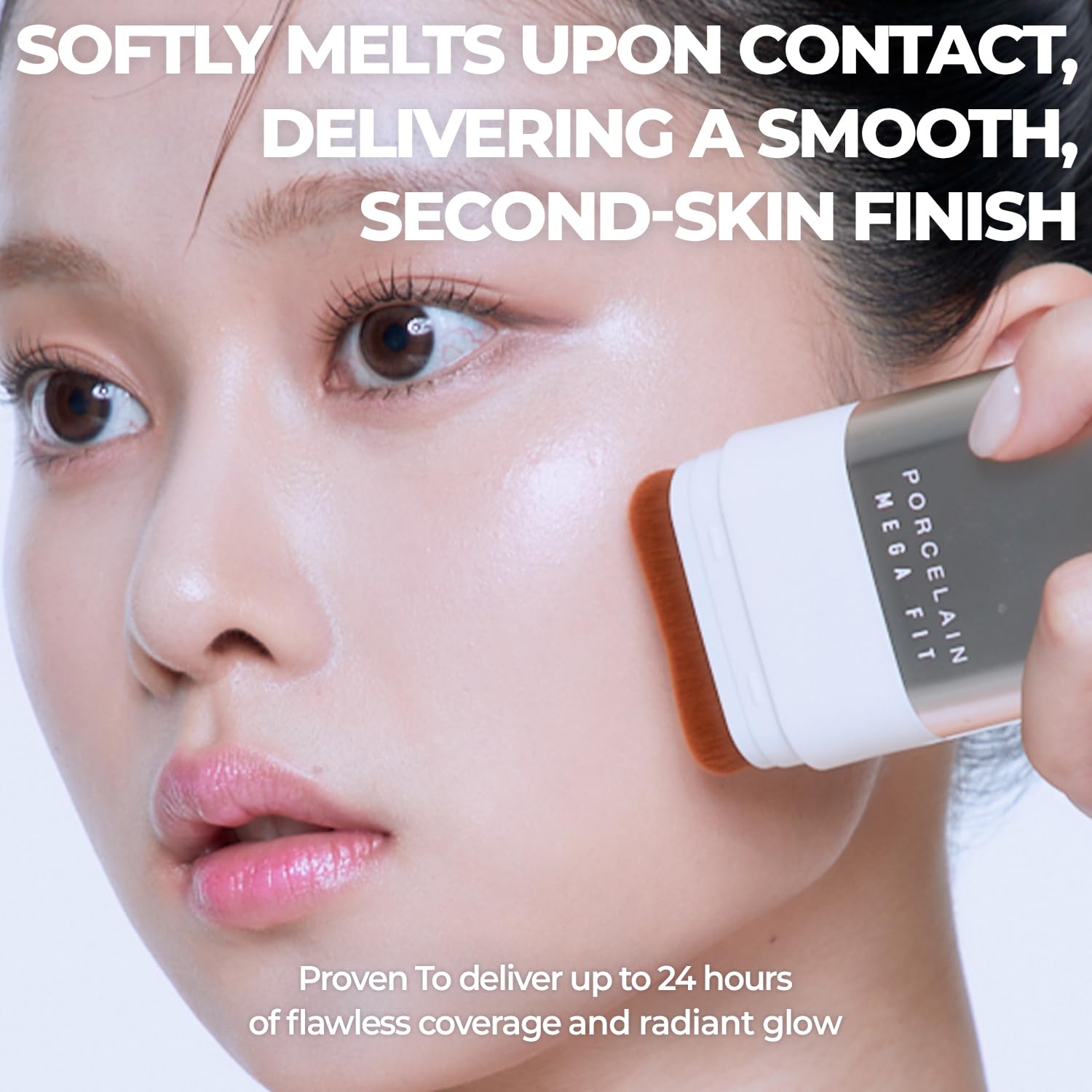 CHOSUNGAH BEAUTY Mega Fit Stick moisturizing essence glides on for hydrated comfort.