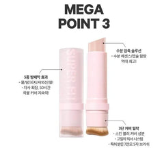 CHOSUNGAH22 stick foundation applying on cheek for quick daily touch-up.