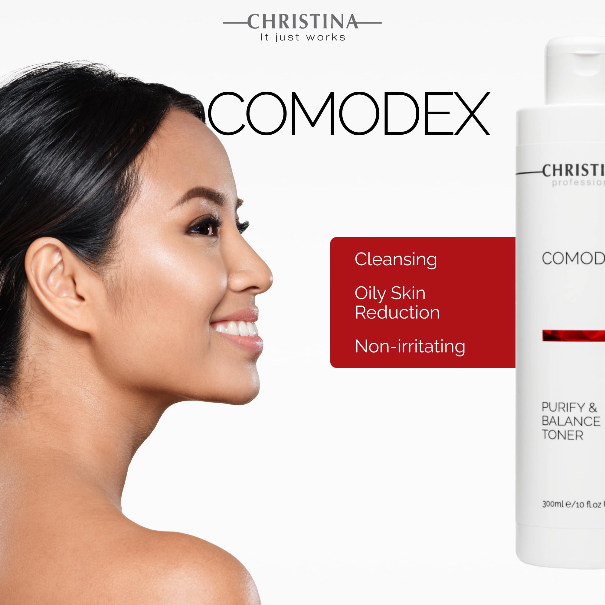 Christina Comodex Purify cotton-pad: gentle toning without drying