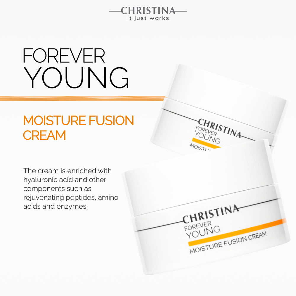 CHRISTINA Forever Young Hyaluronic Acid Cream close-up emphasizes plumping hydration