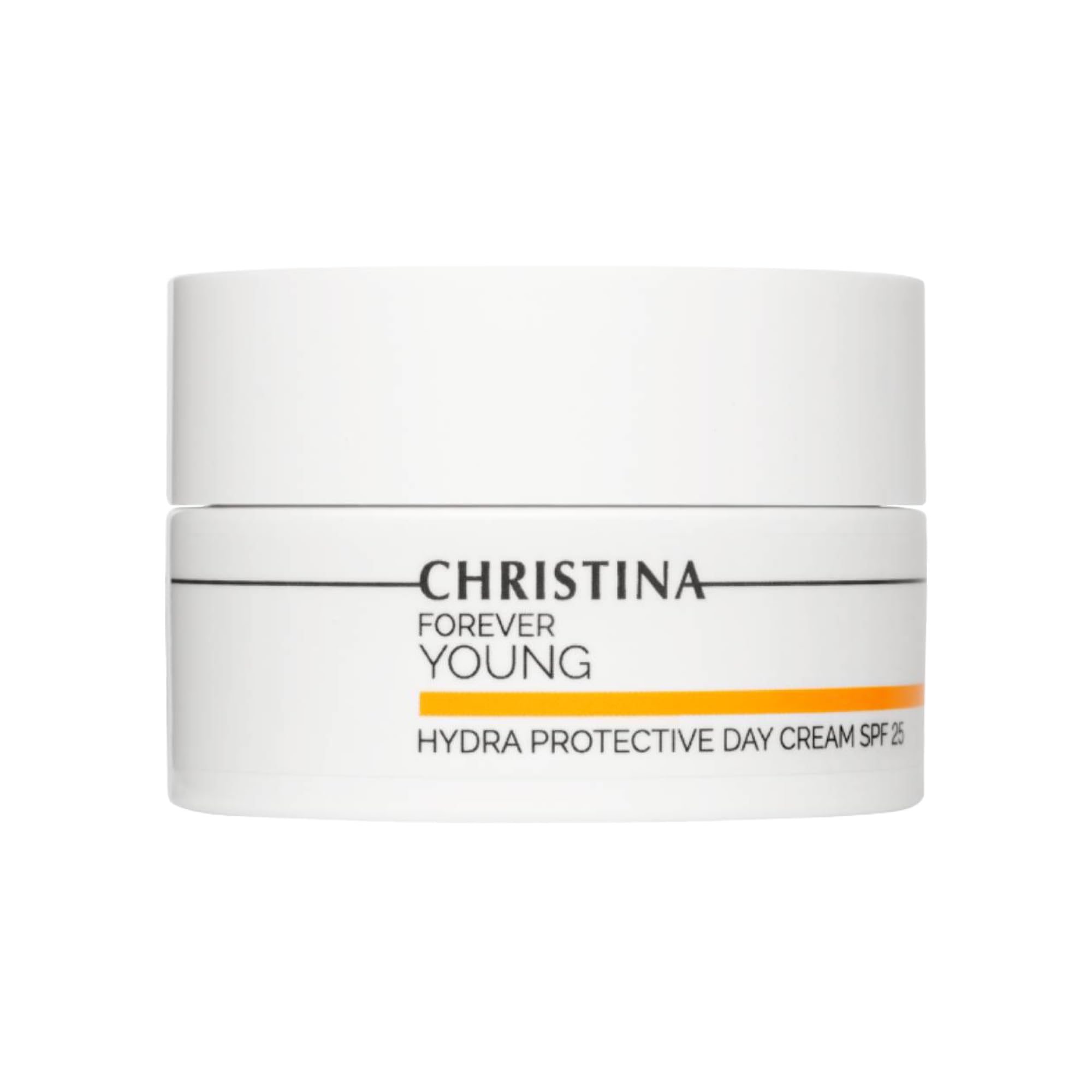 Christina Forever Young Hydra day cream bottle front with SPF protection.