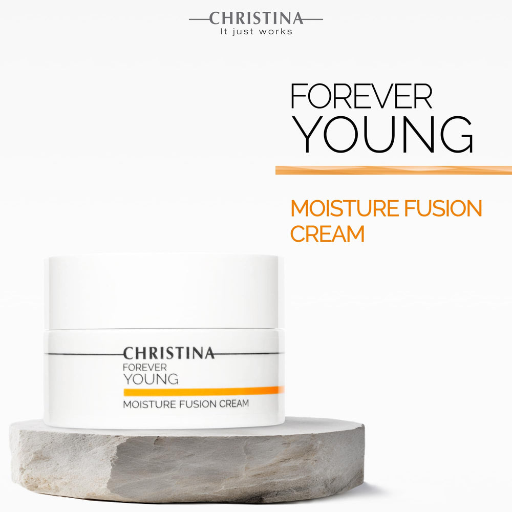 CHRISTINA Forever Young Moisture Fusion packaging 50ml showcases premium skincare